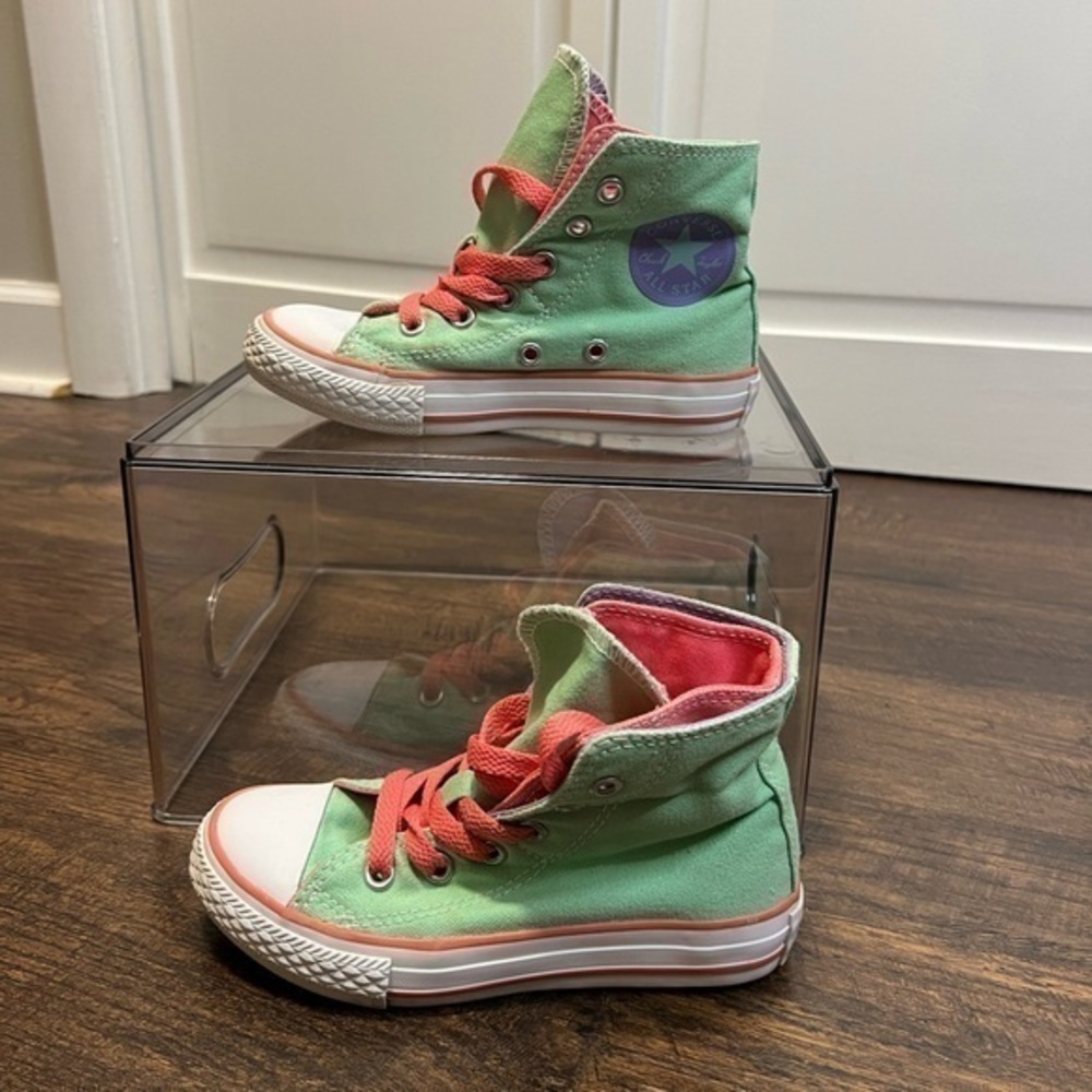 Converse Chuck Taylor AllStar Double Upper High Top Sneakers Size Junior 11